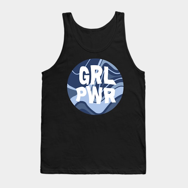 Color Punch Girl Power Sticker Tank Top by Pop-clothes